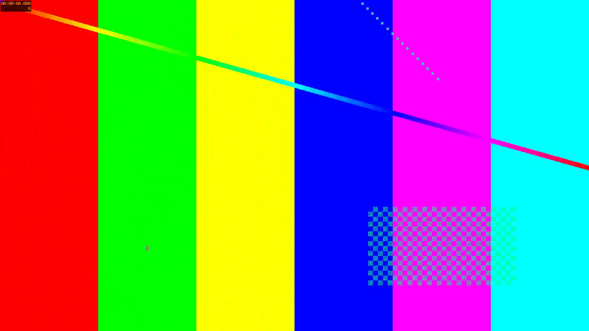 A frame shown before and after noise reduction